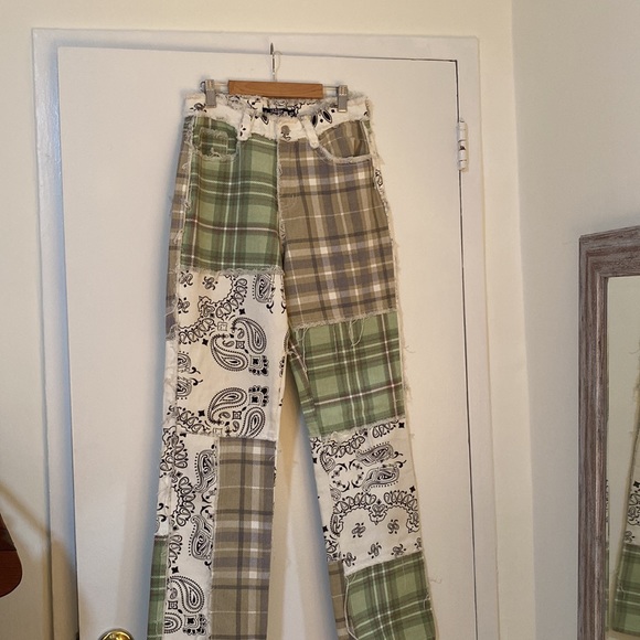 Jaded London Patchwork Bandana Jeans - Size 26 - Picture 2 of 6